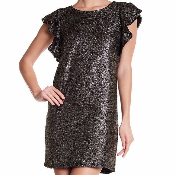 Collective Concepts Dresses & Skirts - Collective Concepts Flutter Sleeve Shift Dress